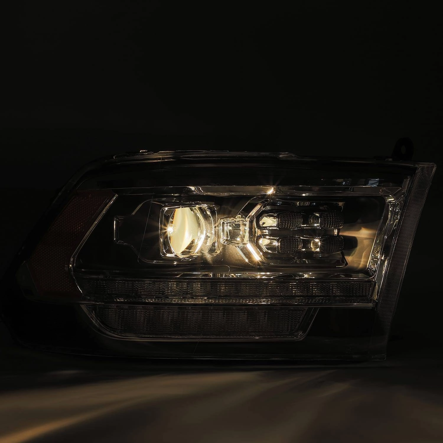 09-18 Ram Truck PRO-Series (5th Gen 2500 Style) Projector Headlights Alpha-Black