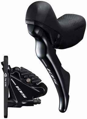 105 ST-R7020 Left Standard Reach Double Hydraulic Brake/Shift Lever BR-R7070 Front Flat Mount Caliper Fork Adaptor