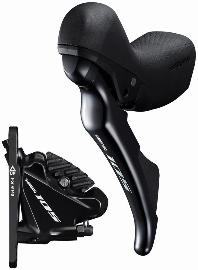 105 ST-R7020 Left Standard Reach Double Hydraulic Brake/Shift Lever BR-R7070 Front Flat Mount Caliper Fork Adaptor