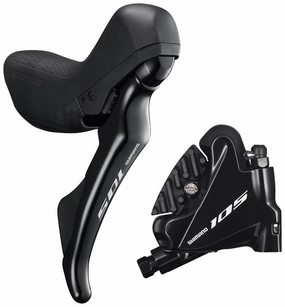 105 ST-R7020 Right Standard Reach 11-Speed Hydraulic Brake/Shift Lever BR-R7070 Rear Flat Mount Caliper