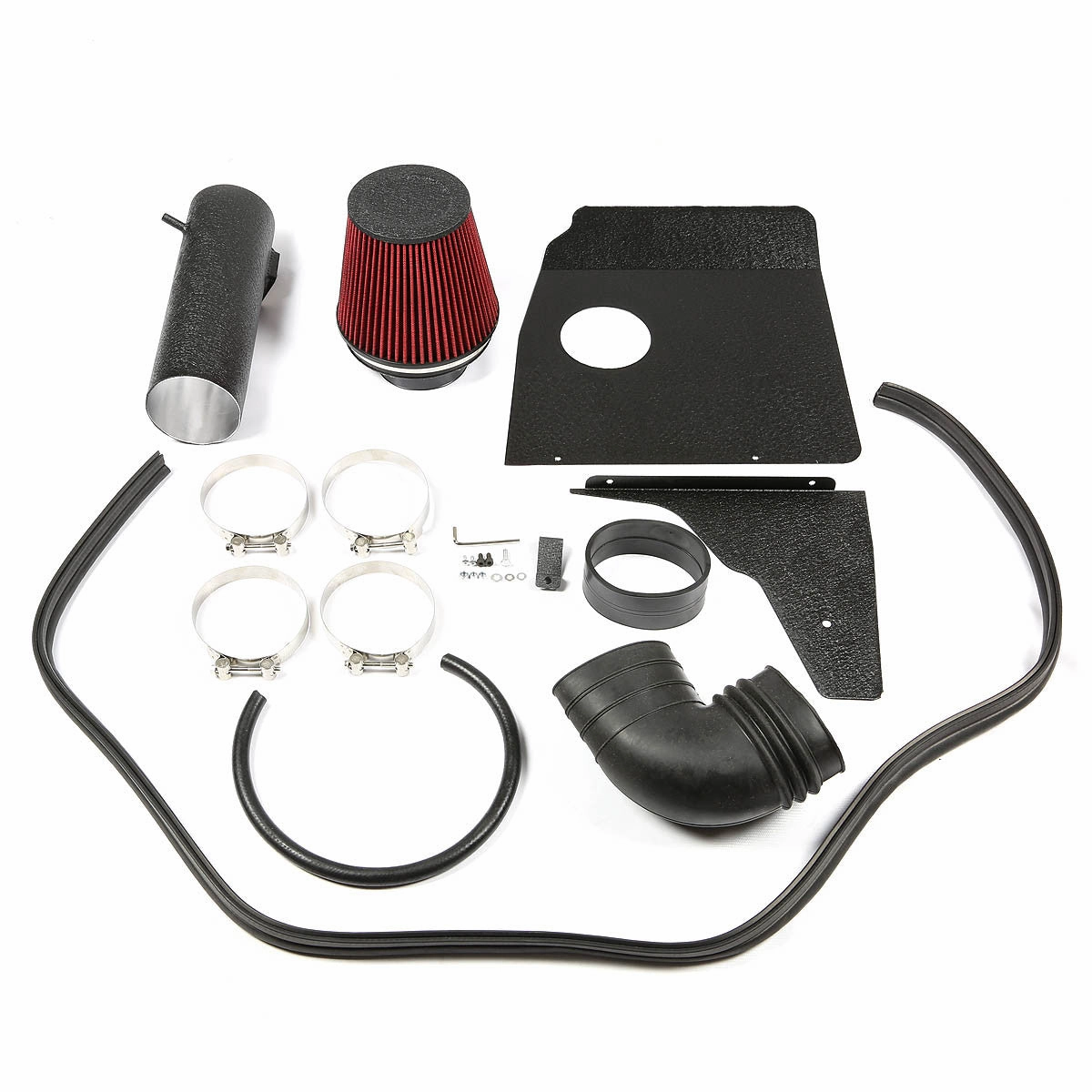 10-15 Chevy Camaro 6.2L V8 Black Cold Air Intake w/Heat Shield Cone Filter
