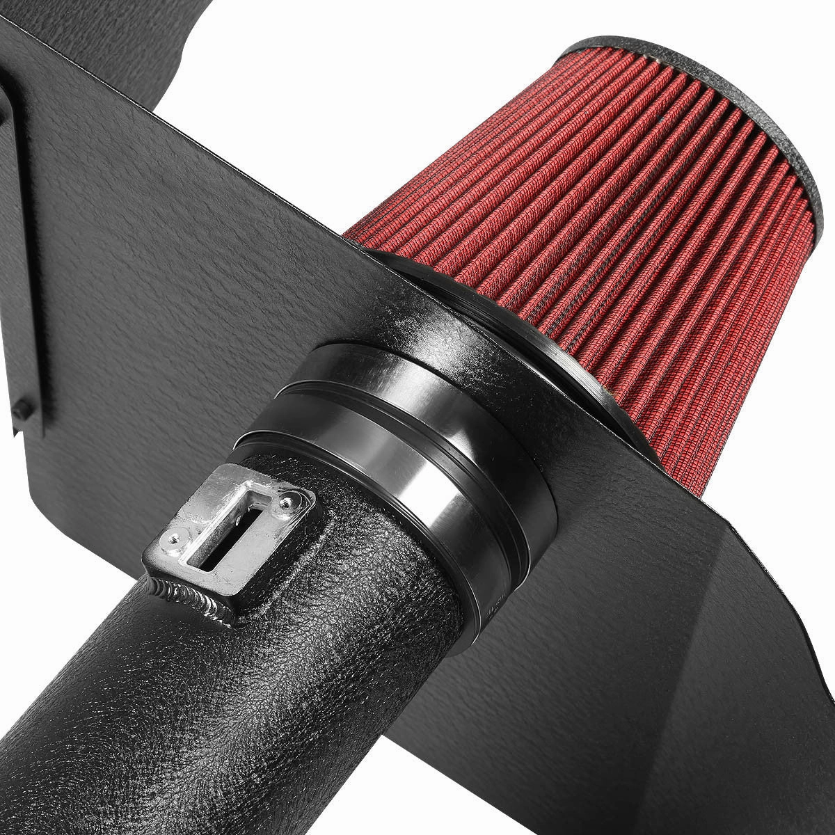 10-15 Chevy Camaro 6.2L V8 Black Cold Air Intake w/Heat Shield Cone Filter