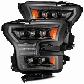 15-17 Ford F150 / 17-20 F150 Raptor NOVA-Series LED Projector Headlights Alpha-Black