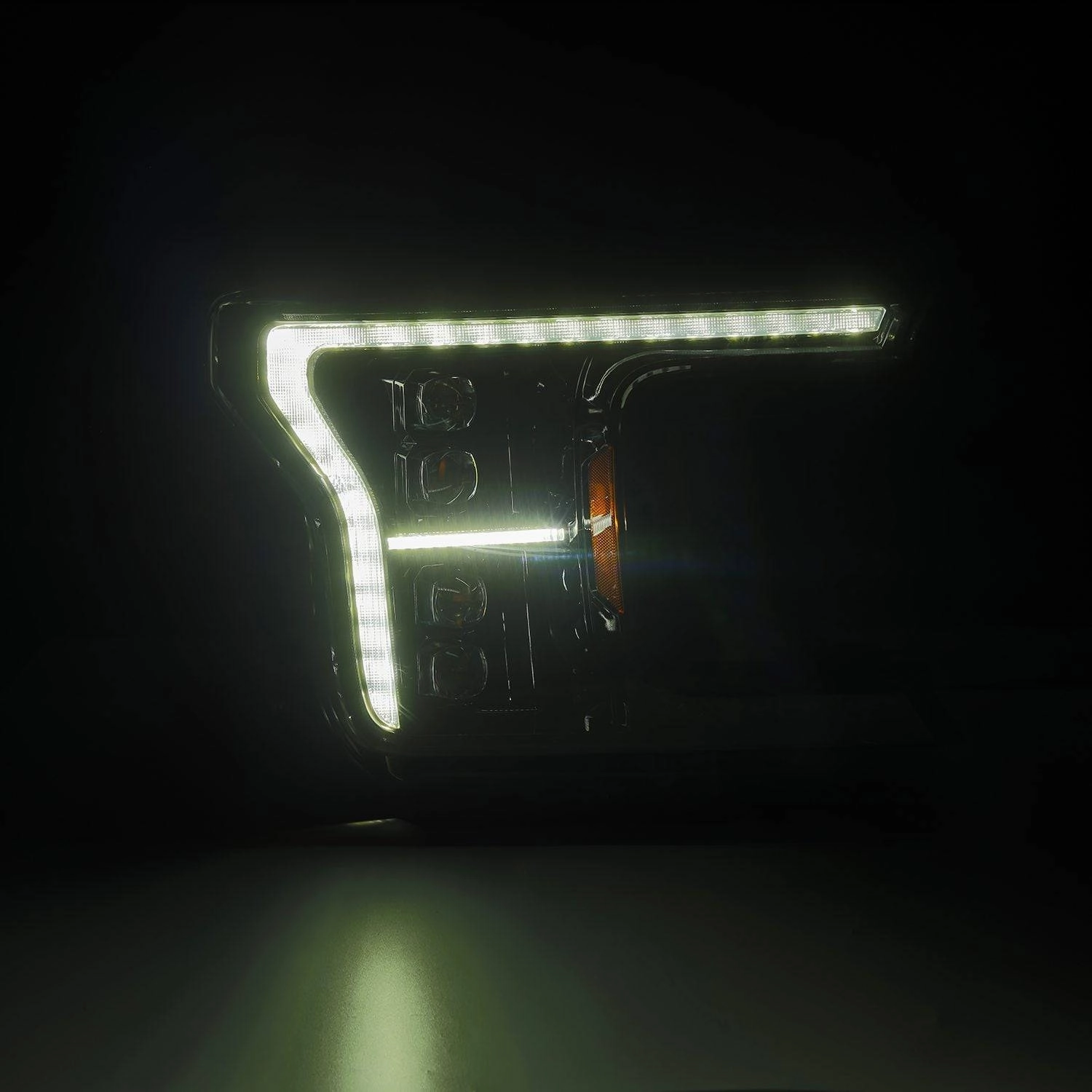 18-20 Ford F150 (MK II 14th Gen Style) NOVA-Series LED Projector Headlights Alpha-Black