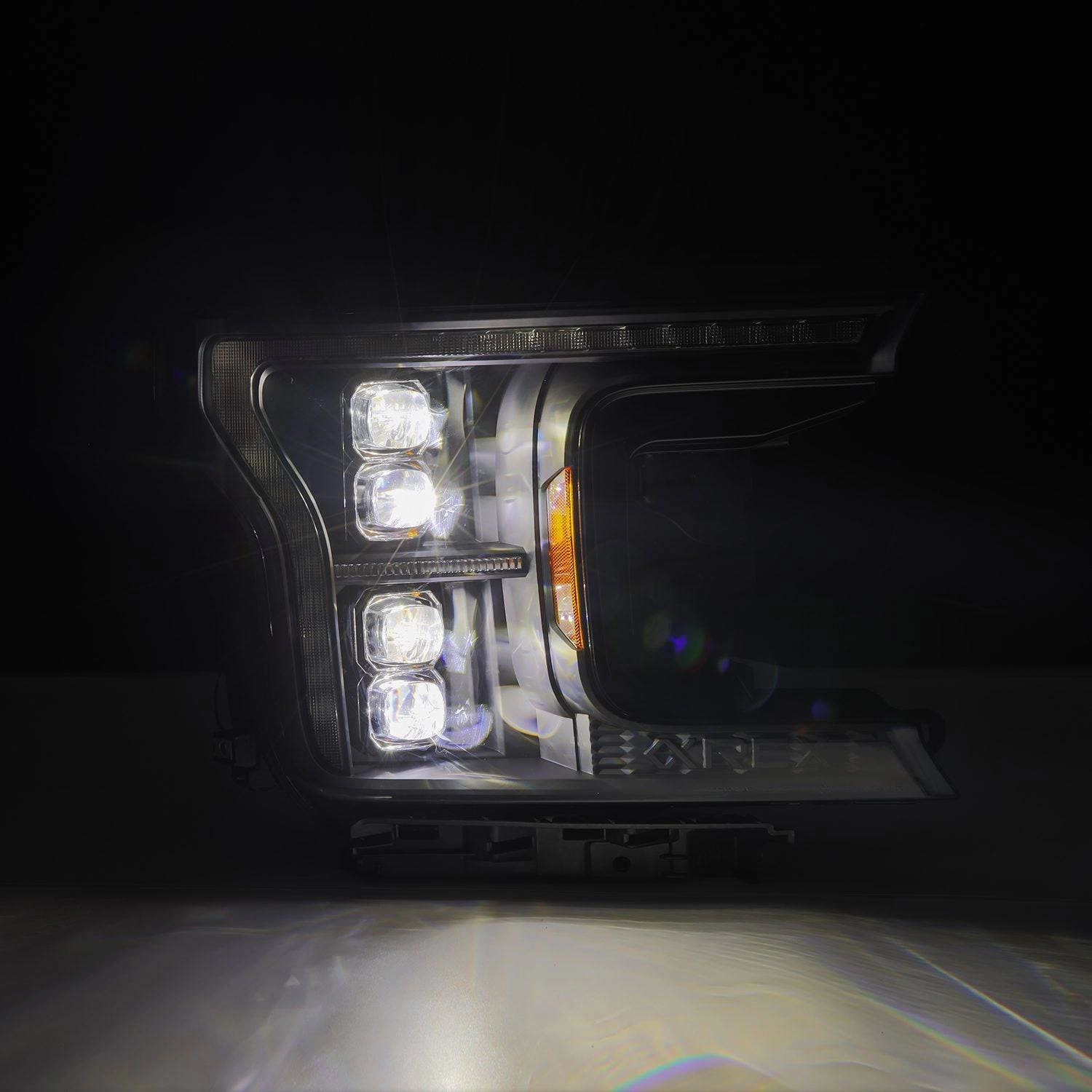 18-20 Ford F150 (MK II 14th Gen Style) NOVA-Series LED Projector Headlights Black