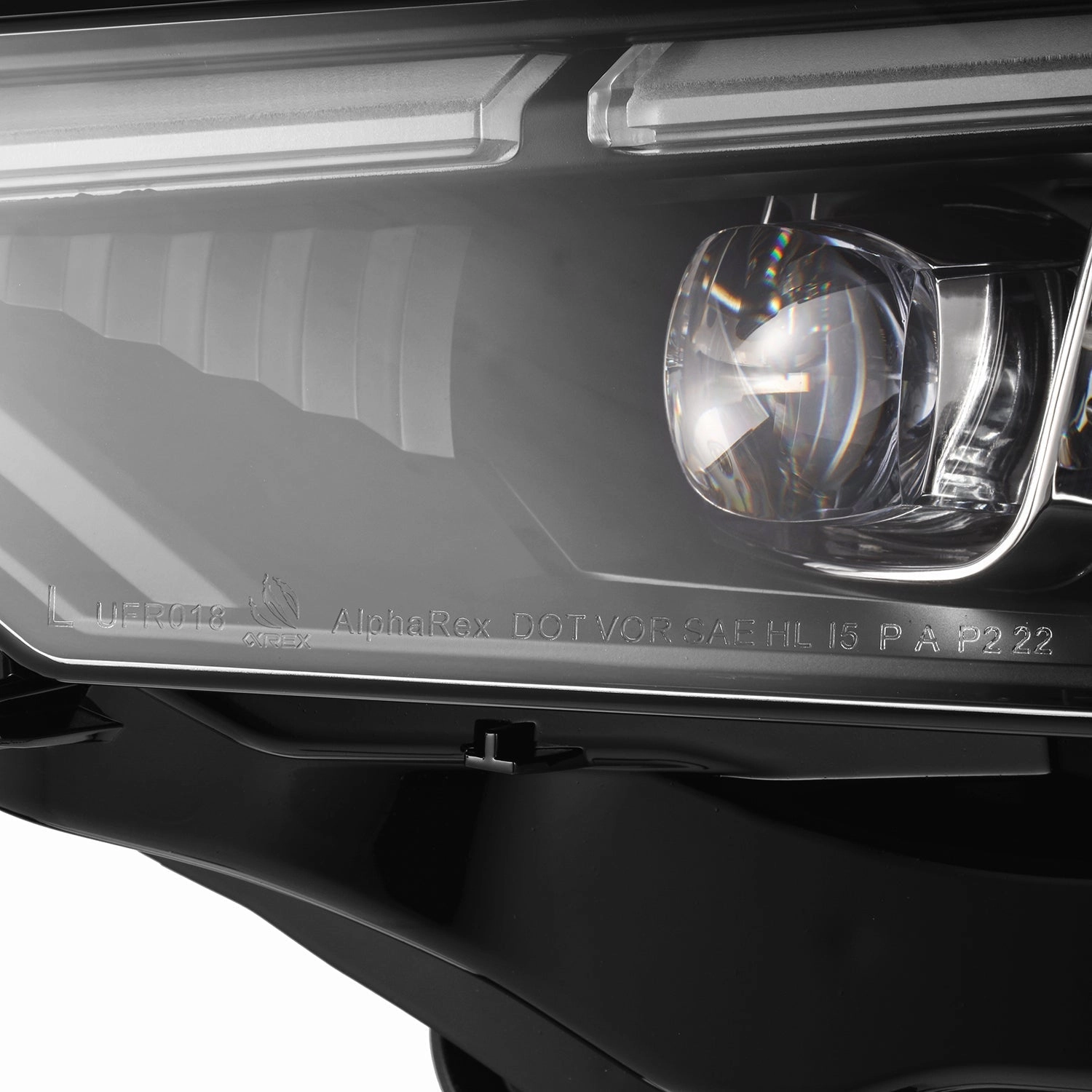 18-23 Ford Mustang MK II NOVA-Series LED Projector Headlights Alpha-Black