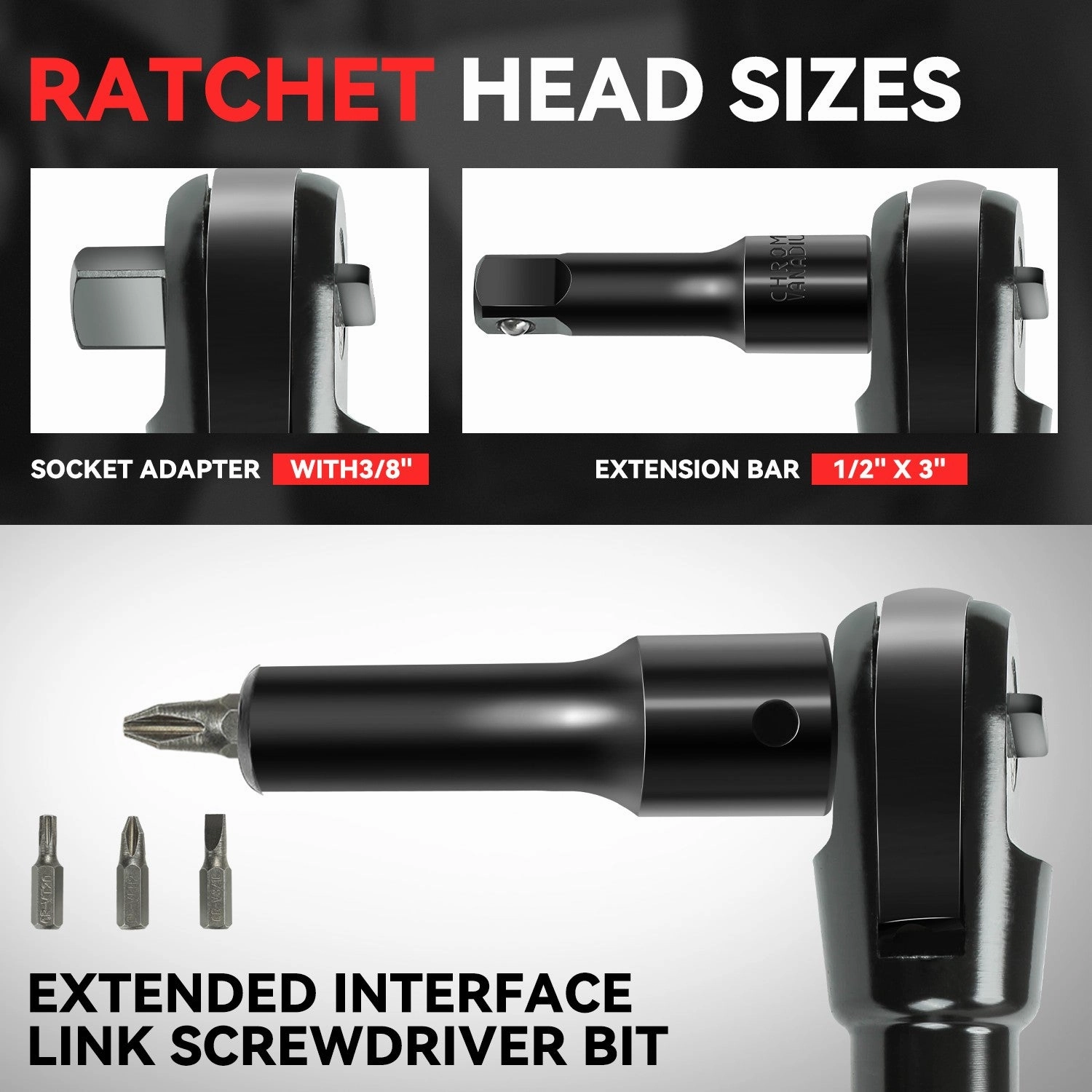 1/2 in. Air Ratchet Wrench Set (17 Pcs)