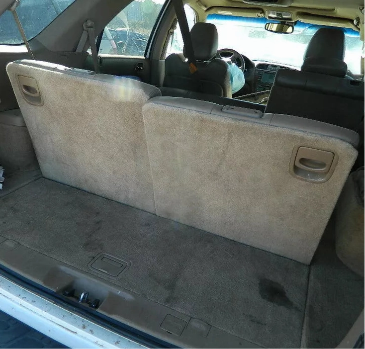 2004 ACURA MDX THIRD 3RD ROW SEAT ASSEMBLY TOP AND BOTTOM LEATHER TAN COLOR -OEM