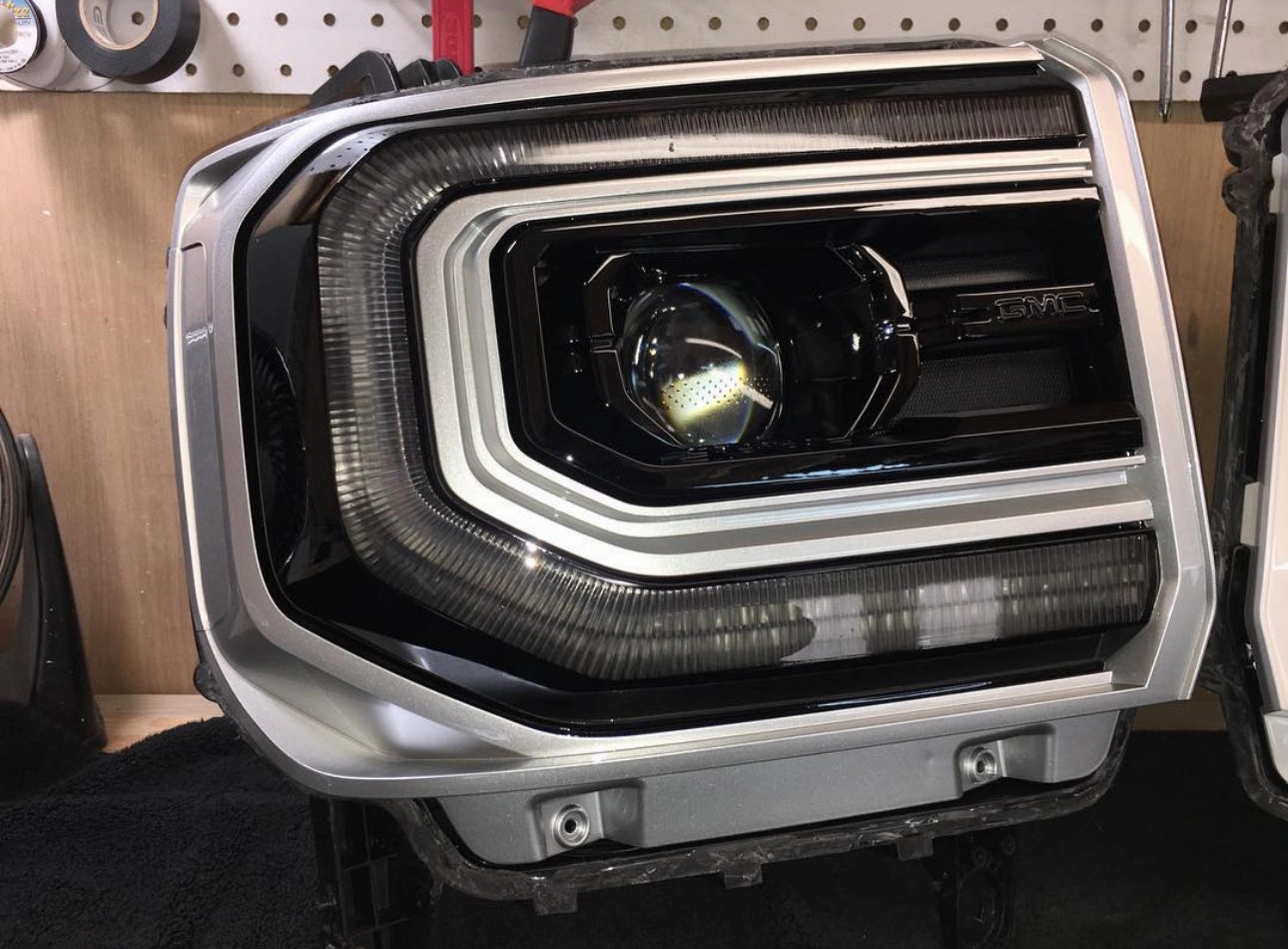 2015-2019 GMC Sierra 2500/3500 1/2 Ton OEM LED Headlight Conversion - CUSTOM