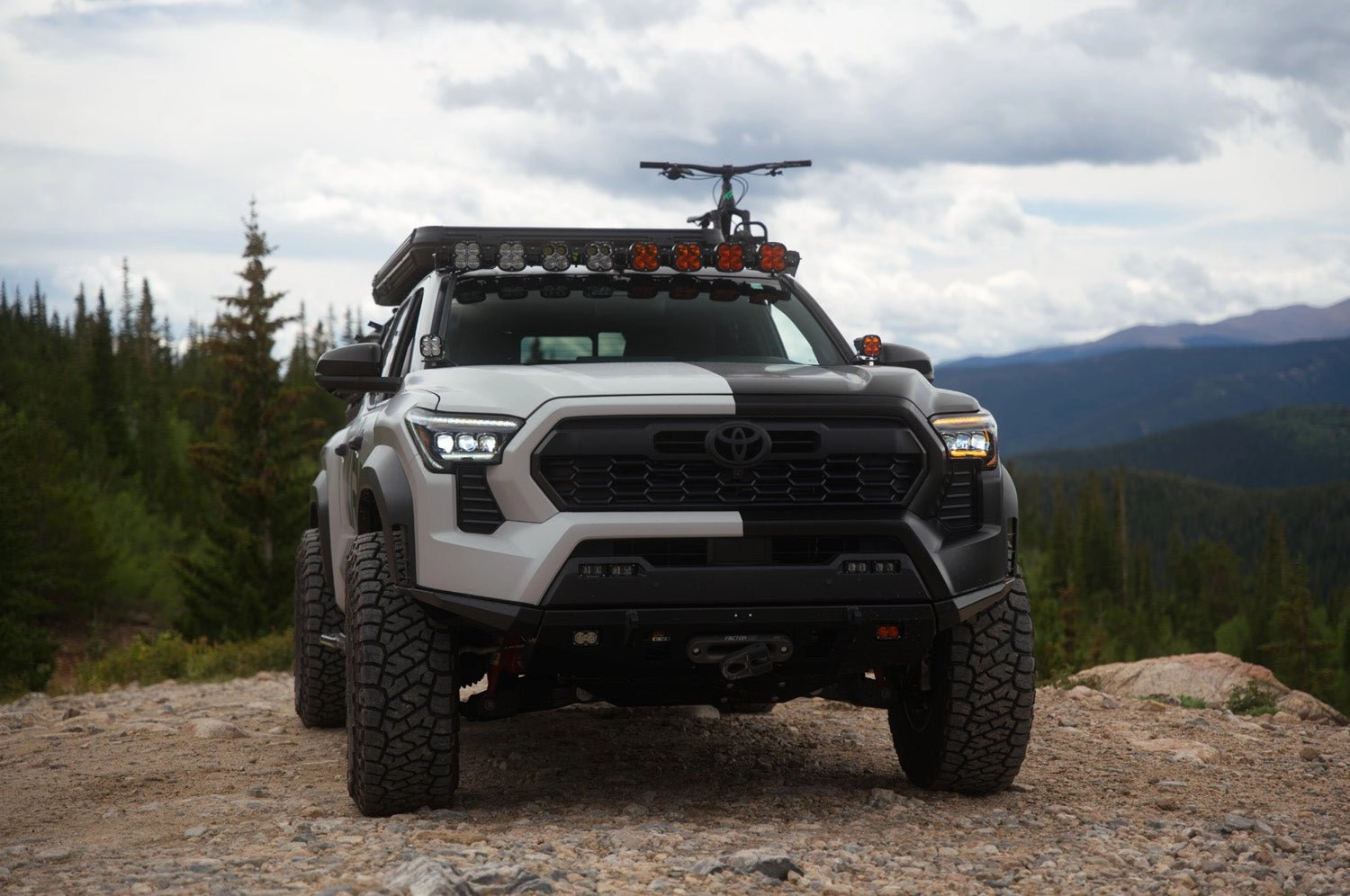 24-up Toyota Tacoma NOVA-Series LED Projector Headlights Alpha-Black