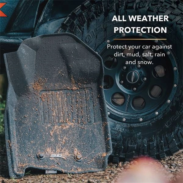 3D MAXpider Floor Mats Dodge Ram 1500 (09-12) All-Weather Kagu Series - Front or Second Row