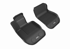 3D MAXpider Floor Mats Fiat 500 Abarth (2012-2019) All-Weather Kagu Series - Front Row Only