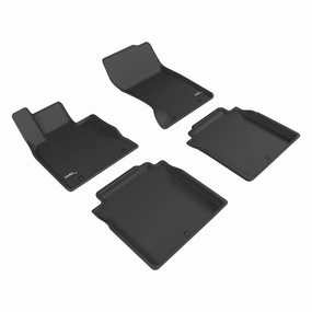 3D MAXpider Floor Mats Genesis G90 AWD (17-22) All-Weather Kagu Series Black - Front or Second Row