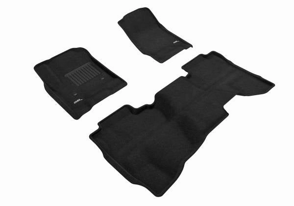 3D MAXpider Floor Mats GMC Sierra 1500 (14-18) 1500 Limited Double Cab (2019) All-Weather Elegant Series - Complete Set
