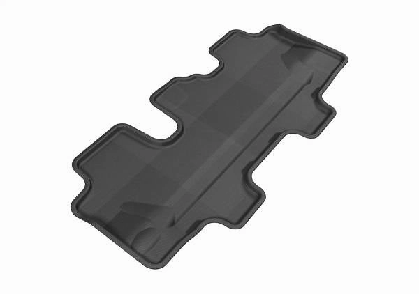 3D MAXpider Floor Mats Kia Sorento 7 Seater (11-13) All-Weather Kagu Series Black - Front / Second / Third Row