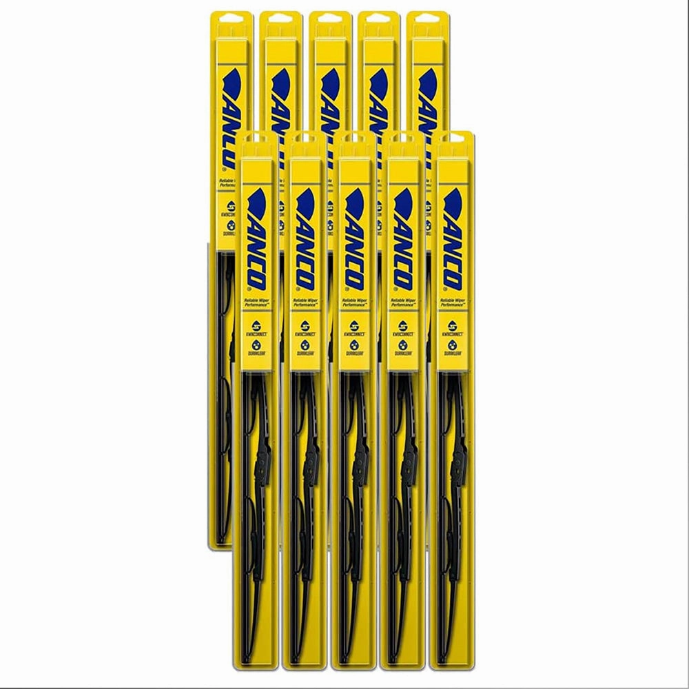 ANCO 31-16 Windshield Wiper Blade 31-Series 16" inch Black Metal