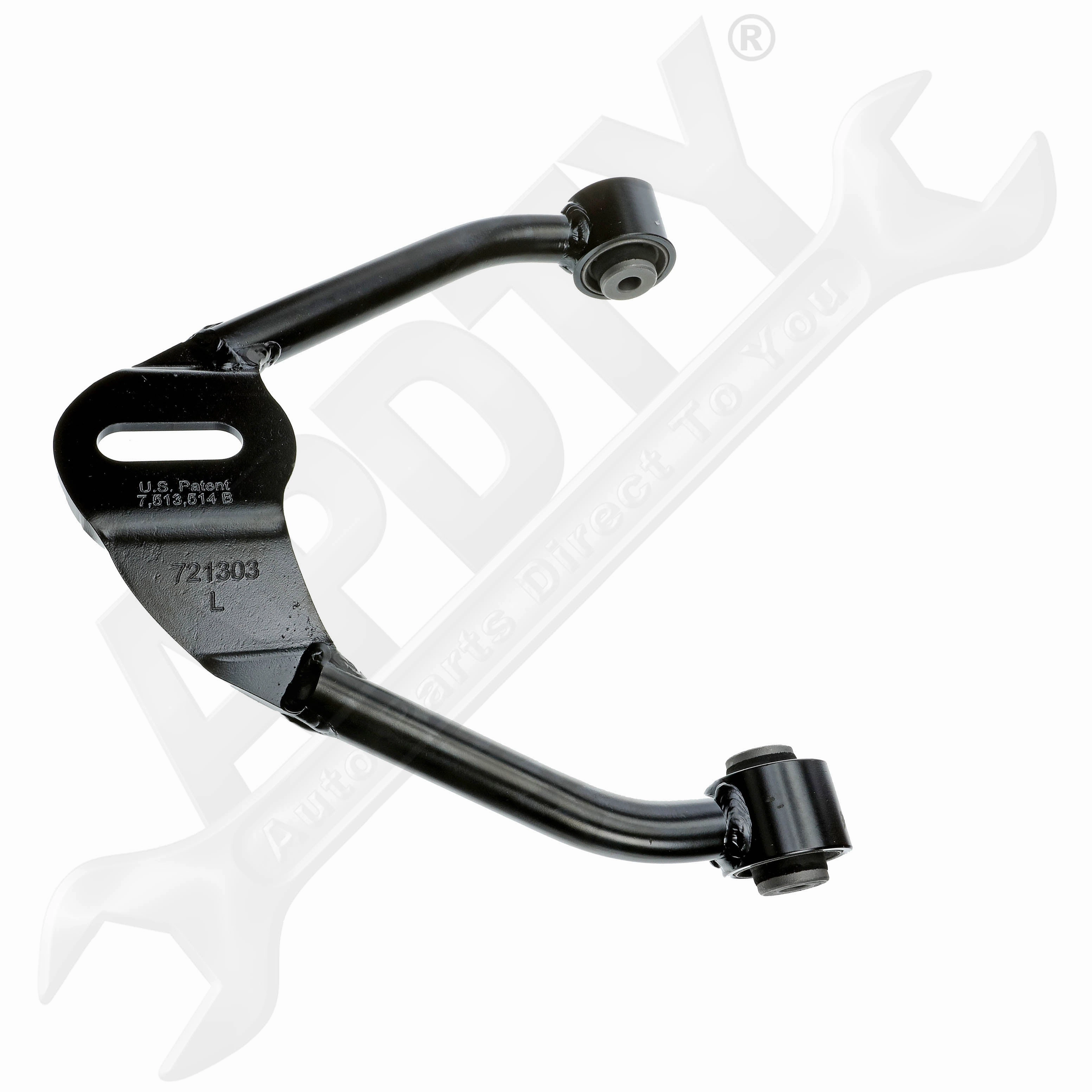 APDTY 160877 Adjustable Suspension Control Arm w/Balljoint - Front Left Upper