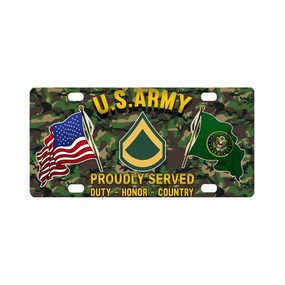 Army E-3 PFC E3 Private First Class RanksProudly P Classic License Plate