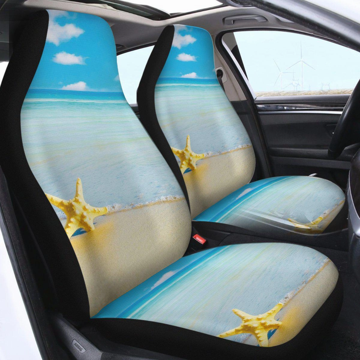 Beach Please Car Seat Cover