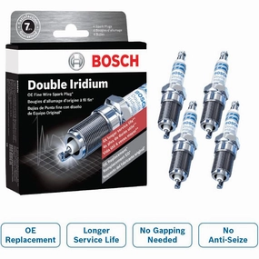 Bosch 96314 OE Fine Wire Double Iridium Spark Plug - Pack of 4
