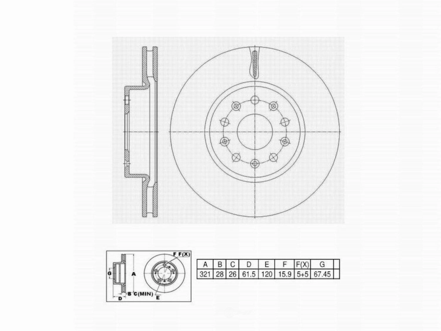 C11029 ProSeries OE  Brake Rotor