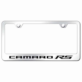 Camaro RS Stainless Steel Frame - Laser Etched Mirrored