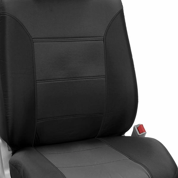 Classic Khaki Seat Covers - Front Set Black