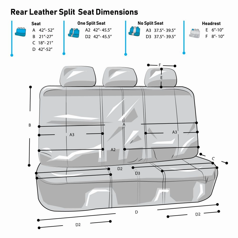 Deluxe Leatherette Seat Covers - Rear Beige