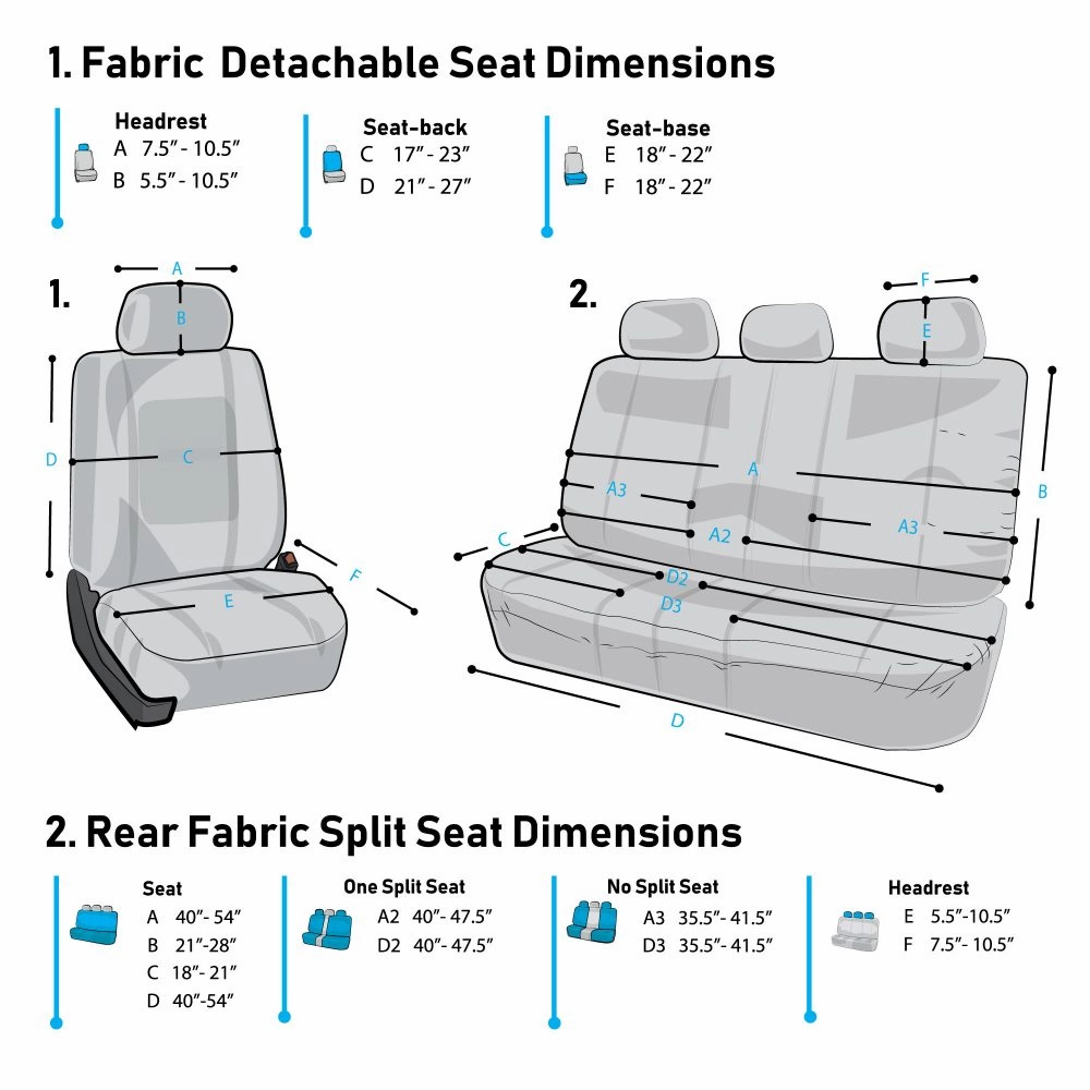 Edgy Piping Seat Covers - Full Set Black