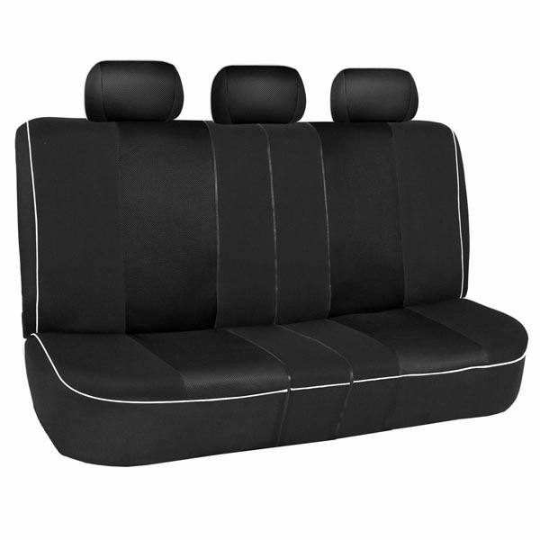 Edgy Piping Seat Covers - Full Set Black