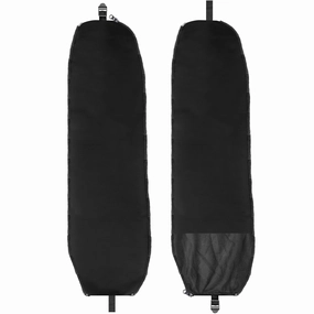 Fabric Extension Pieces for Split Bench Car Seat Covers Black - Flat Cloth