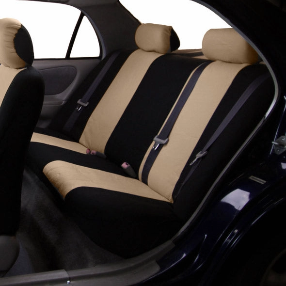 Flat Cloth Seat Covers - Rear Beige