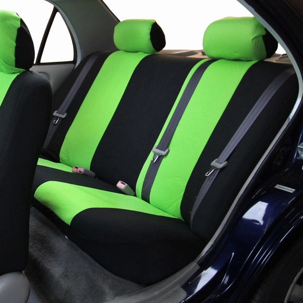 Flat Cloth Seat Covers - Rear Green