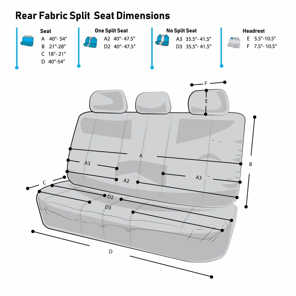 Full Coverage Flat Cloth Seat Covers - Rear Pink