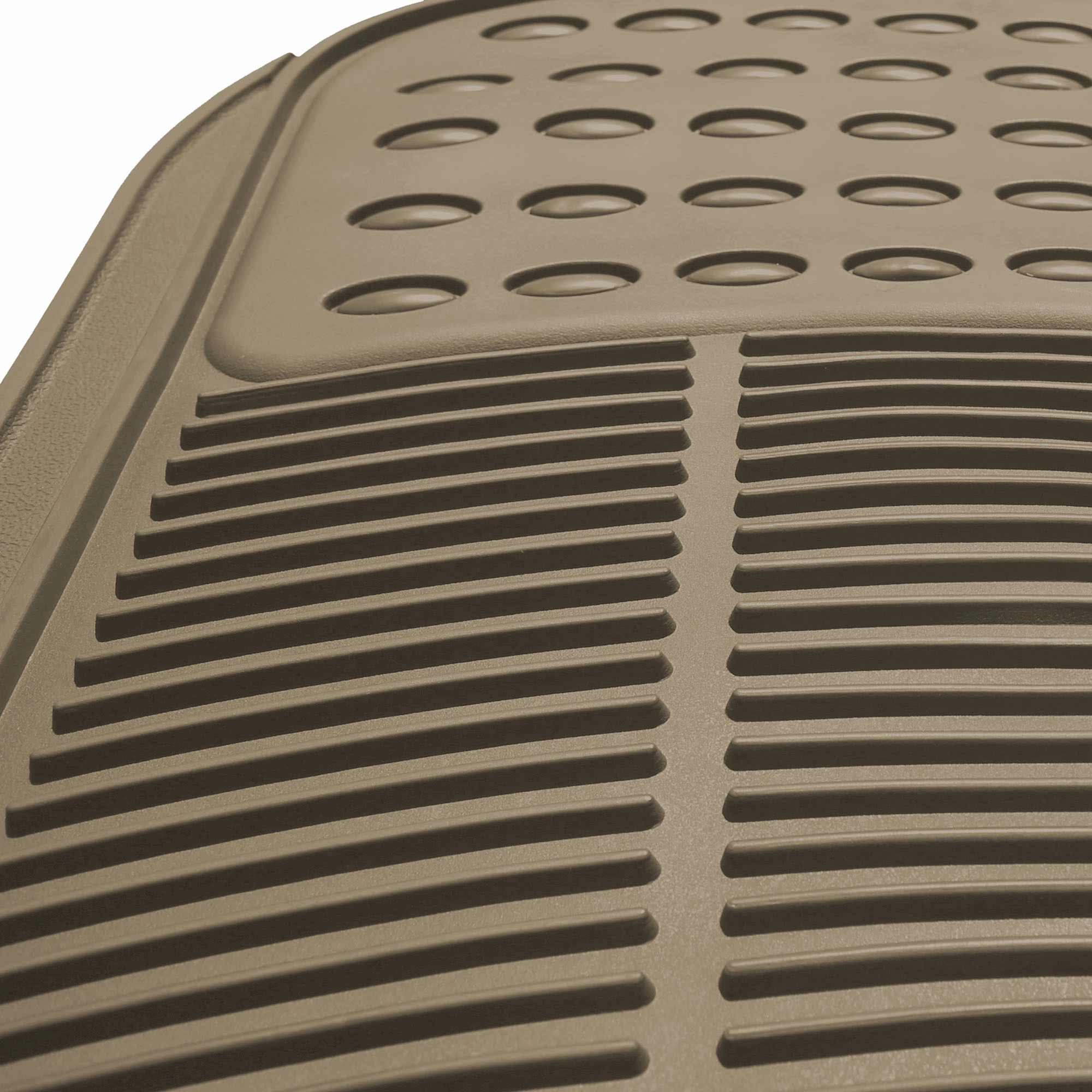 High Quality ClimaProof Trimmable Non-Slip Vinyl Floor Mats - Rear Beige