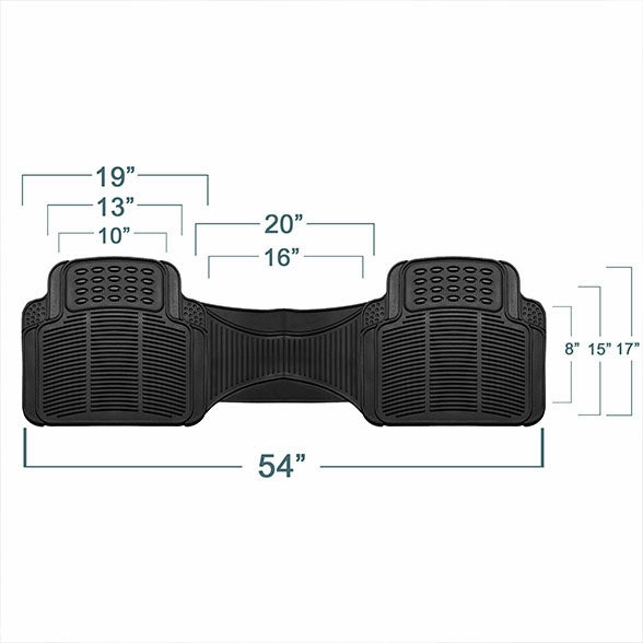 High Quality ClimaProof Trimmable Non-Slip Vinyl Floor Mats - Rear Beige