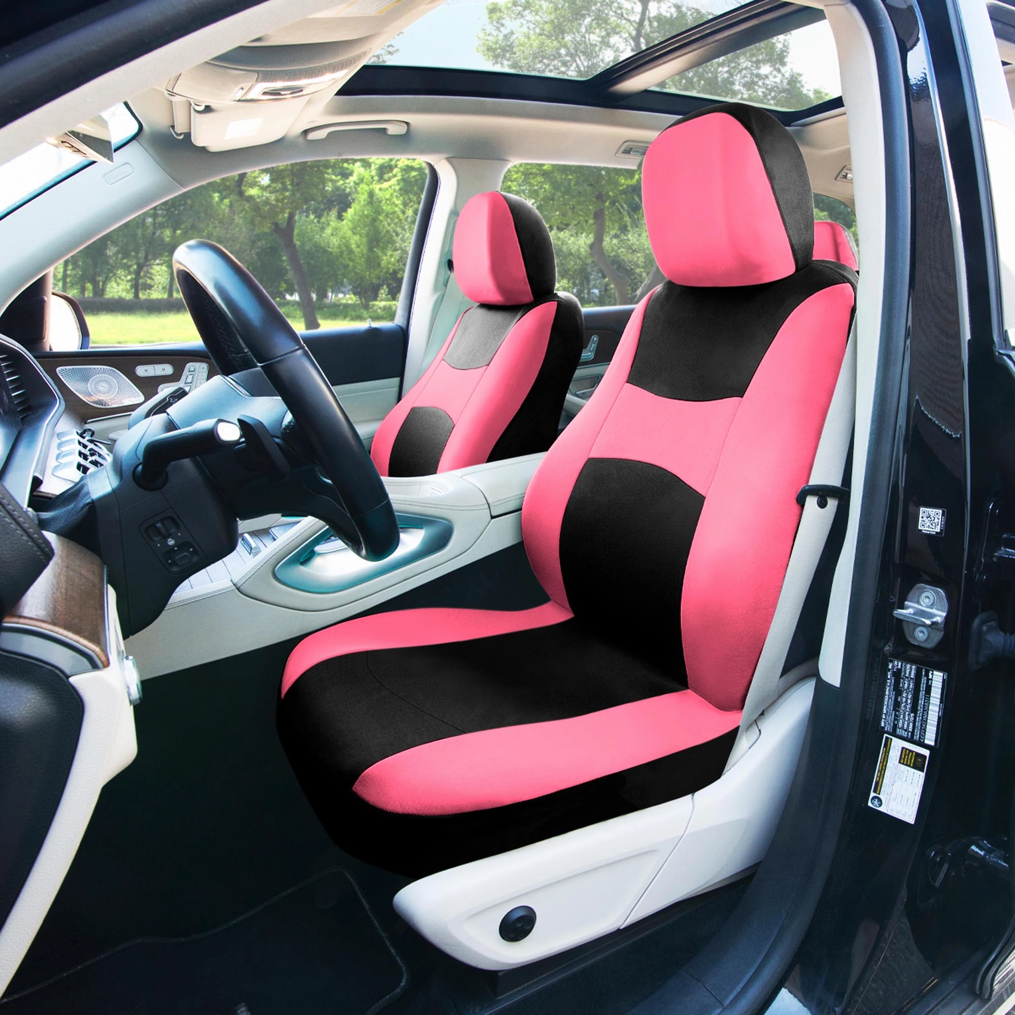 Light & Breezy Flat Cloth Seat Covers - Full Set Pink