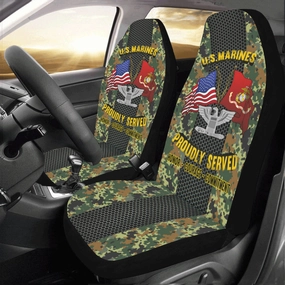 M.Corps O-6 Colonel O6 Col M.Corps O6 Field Officer Car Seat Covers (Set of 2)