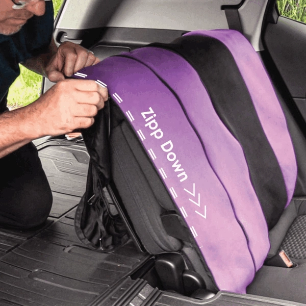 Mesh Cloth Piece for Split Bench Car Seat Covers - Black Only