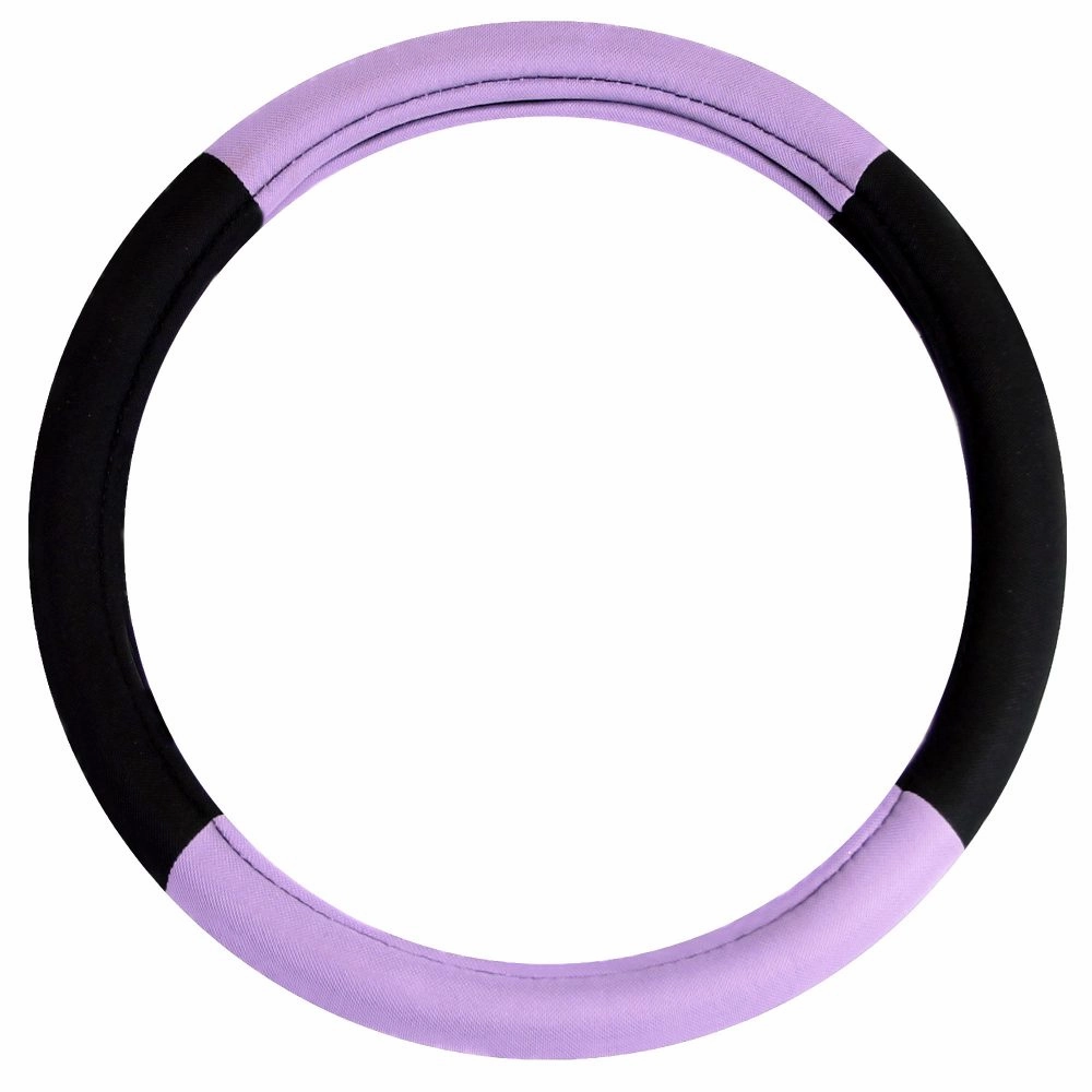 Modernistic Steering Wheel Cover and Seat Belt Pads Purple