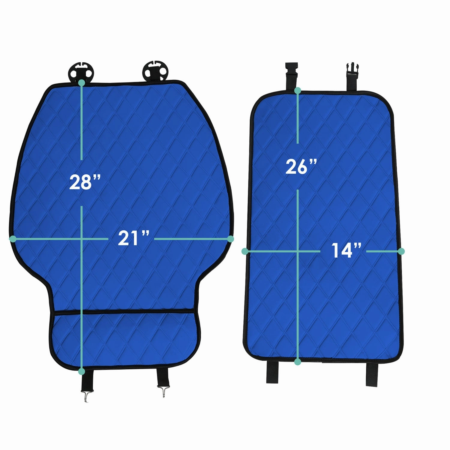 NeoSupreme Seat Protectors - Front Set - 1pc Solid Blue