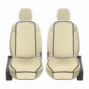 NeoSupreme Seat Protectors - Front Set - 2pc Solid Beige