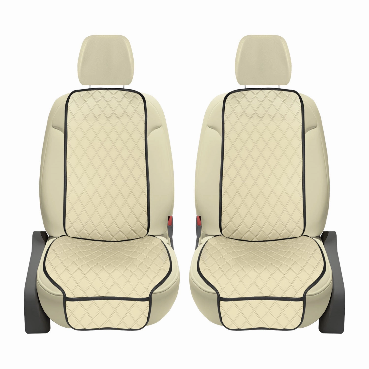 NeoSupreme Seat Protectors - Front Set - 2pc Solid Beige