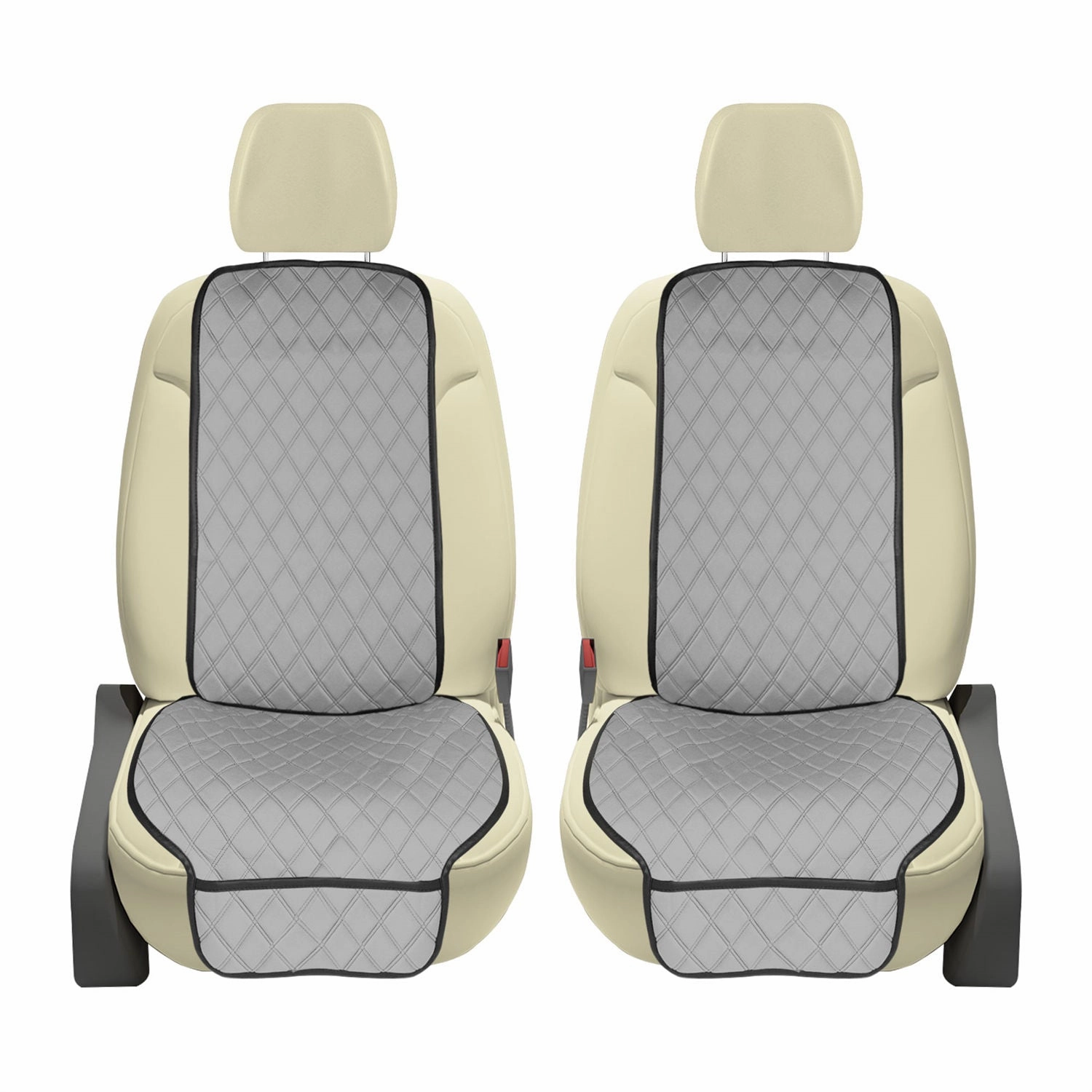 NeoSupreme Seat Protectors - Front Set - 2pc Solid Gray