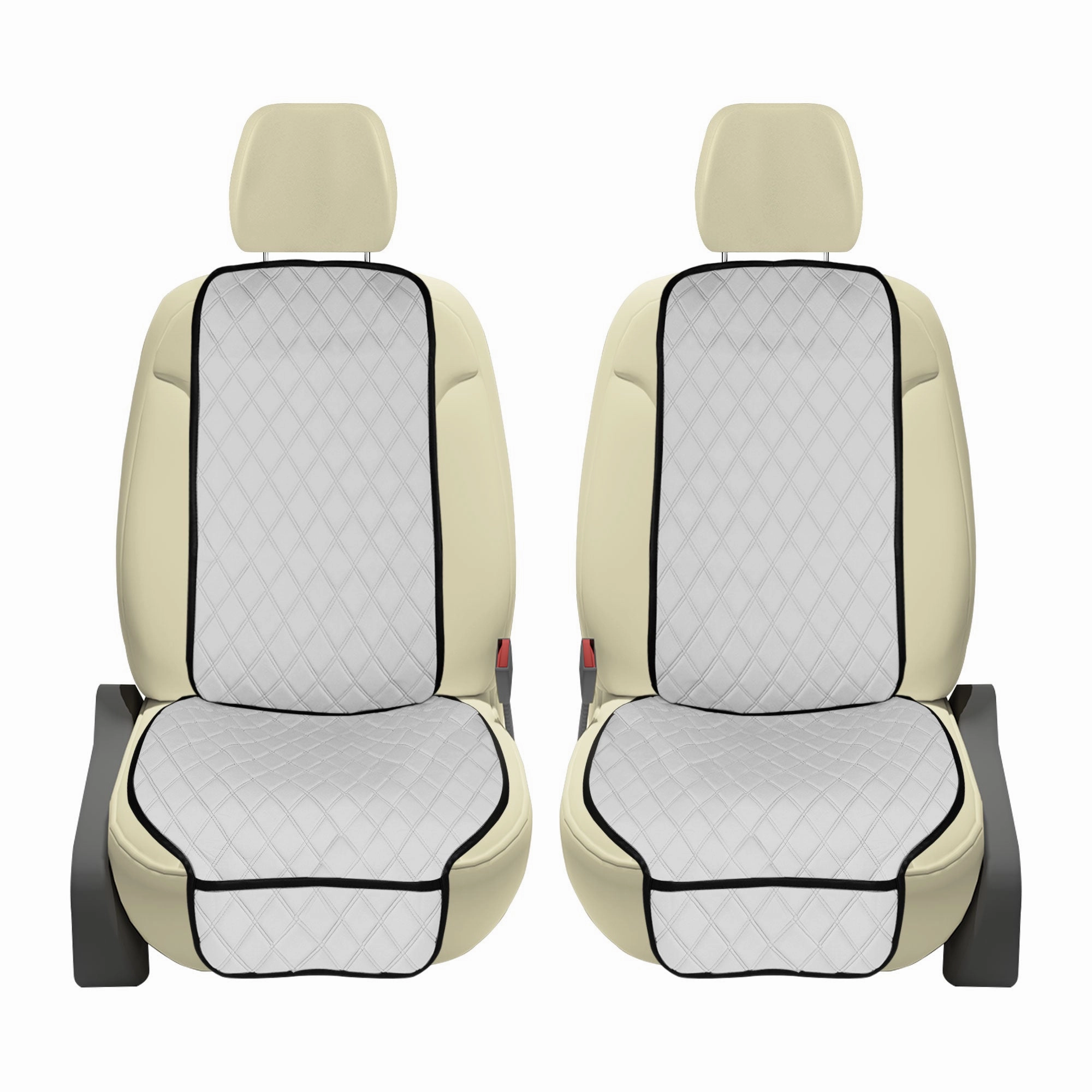 NeoSupreme Seat Protectors - Front Set - 2pc Solid White
