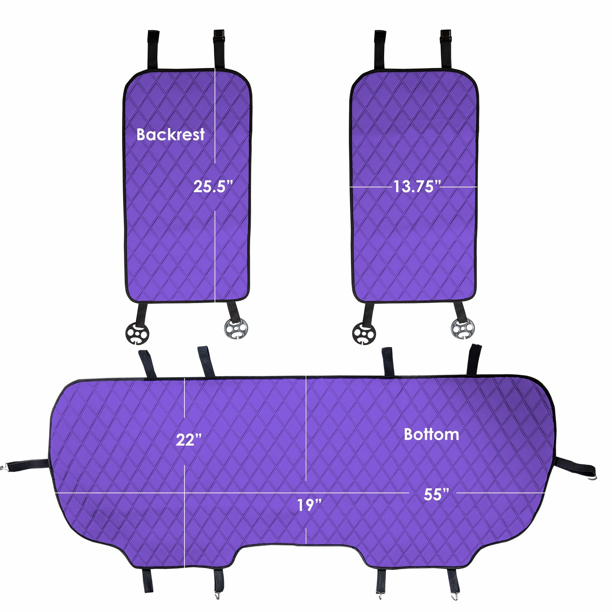 Neosupreme Seat Protectors - Rear Set Purple