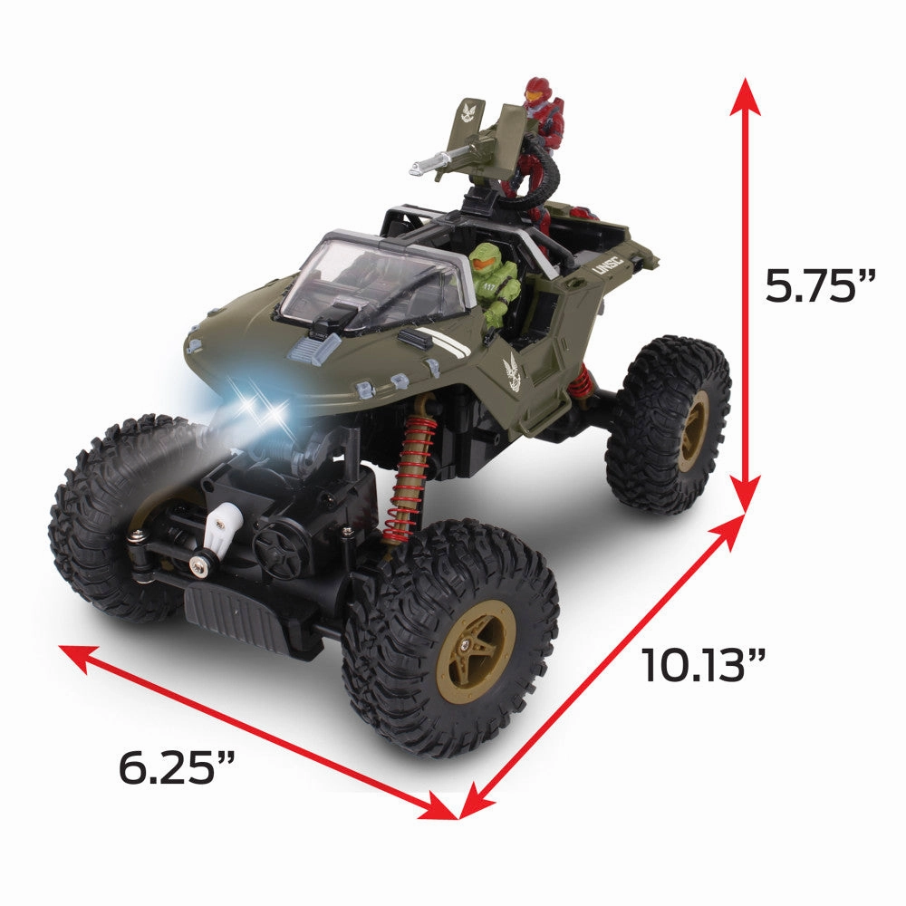 NKOK HALO Infinite RC UNSC Warthog 'Rock Hog' - Master Chief & Spartan - 2.4 GHz Remote Control Vehicle