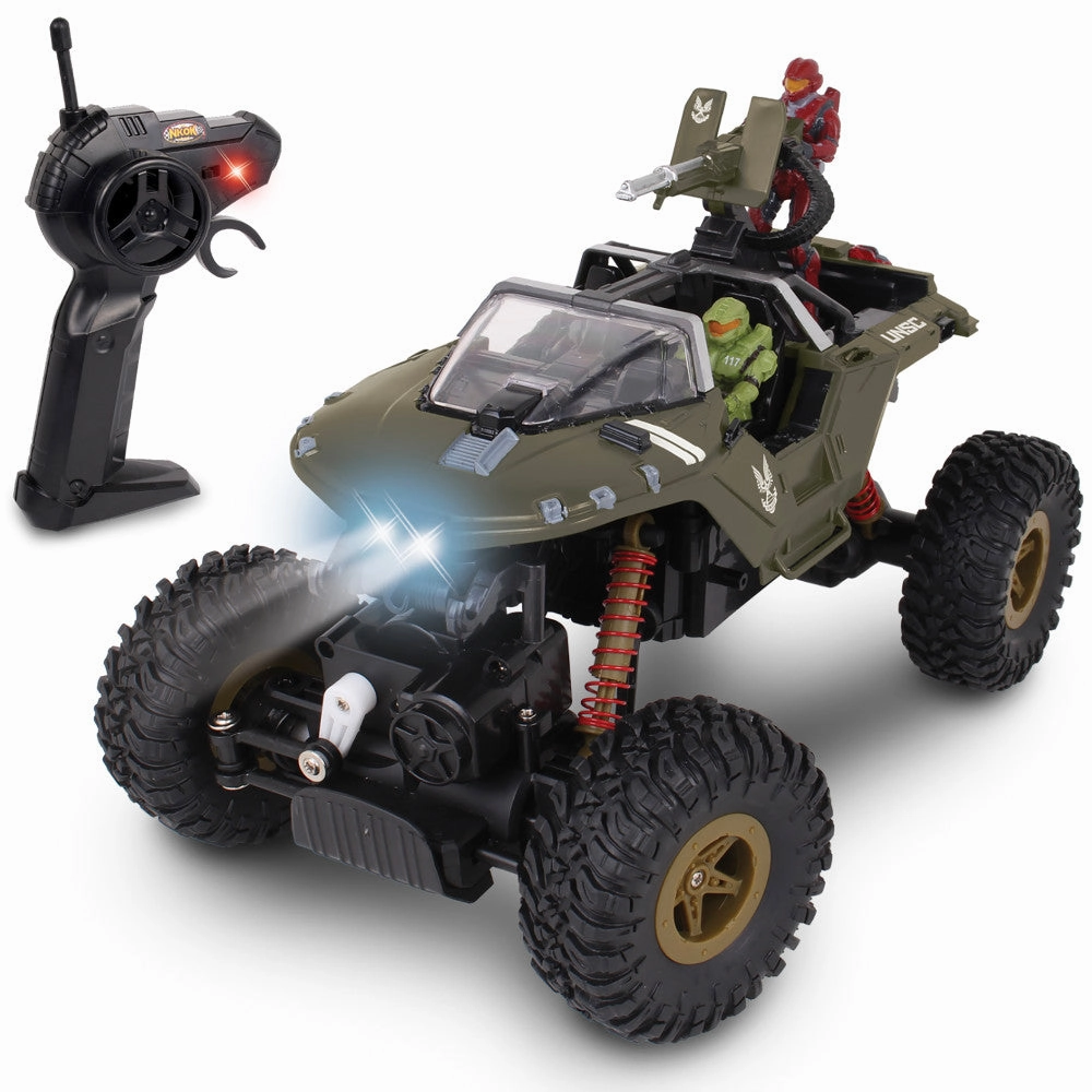 NKOK HALO Infinite RC UNSC Warthog 'Rock Hog' - Master Chief & Spartan - 2.4 GHz Remote Control Vehicle