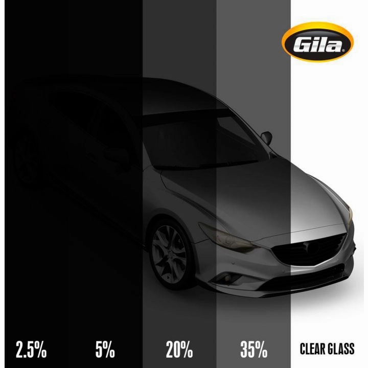 NRS44 Gila Scratch Resistant Basic Window Tint, 20% Limo Black