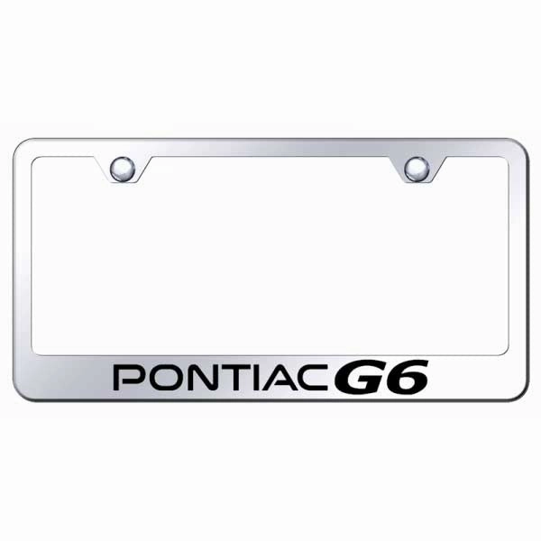 Pontiac G6 Stainless Steel Frame - Laser Etched Mirrored